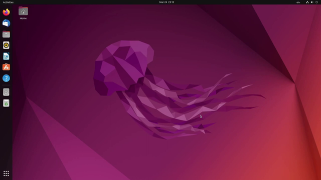 Capture d'écran d'un bureau Ubuntu