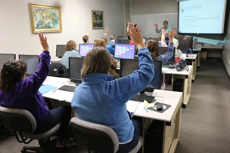 Salle de classe d'informatique